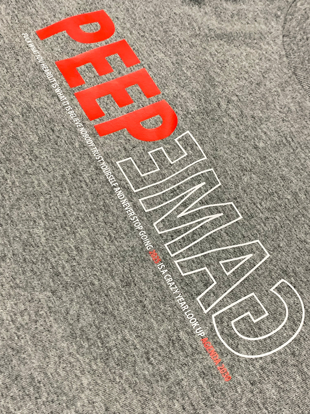 Peep Game Agenda 2030 T-Shirt