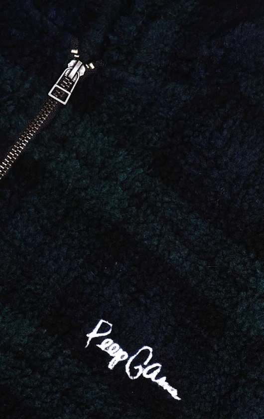 Peep Game Sherpa Zip Up Hoodie