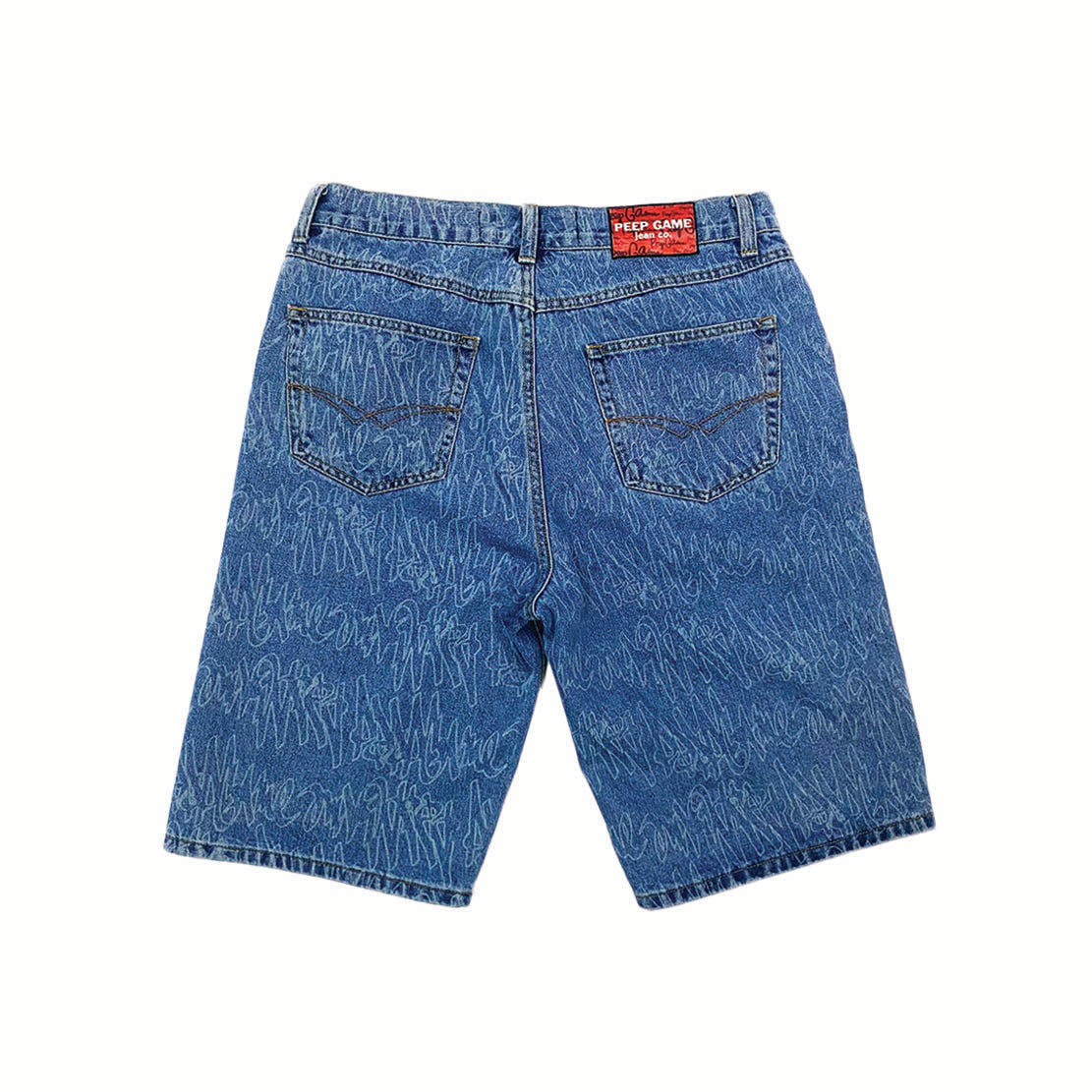 Peep Game Handstyle Jean Shorts