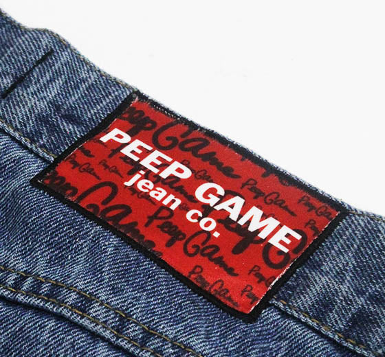 Peep Game Handstyle Jean Shorts