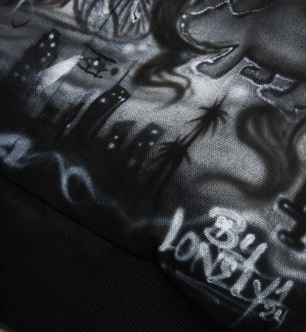 Peep Game Airbrushed Canvas Jacket