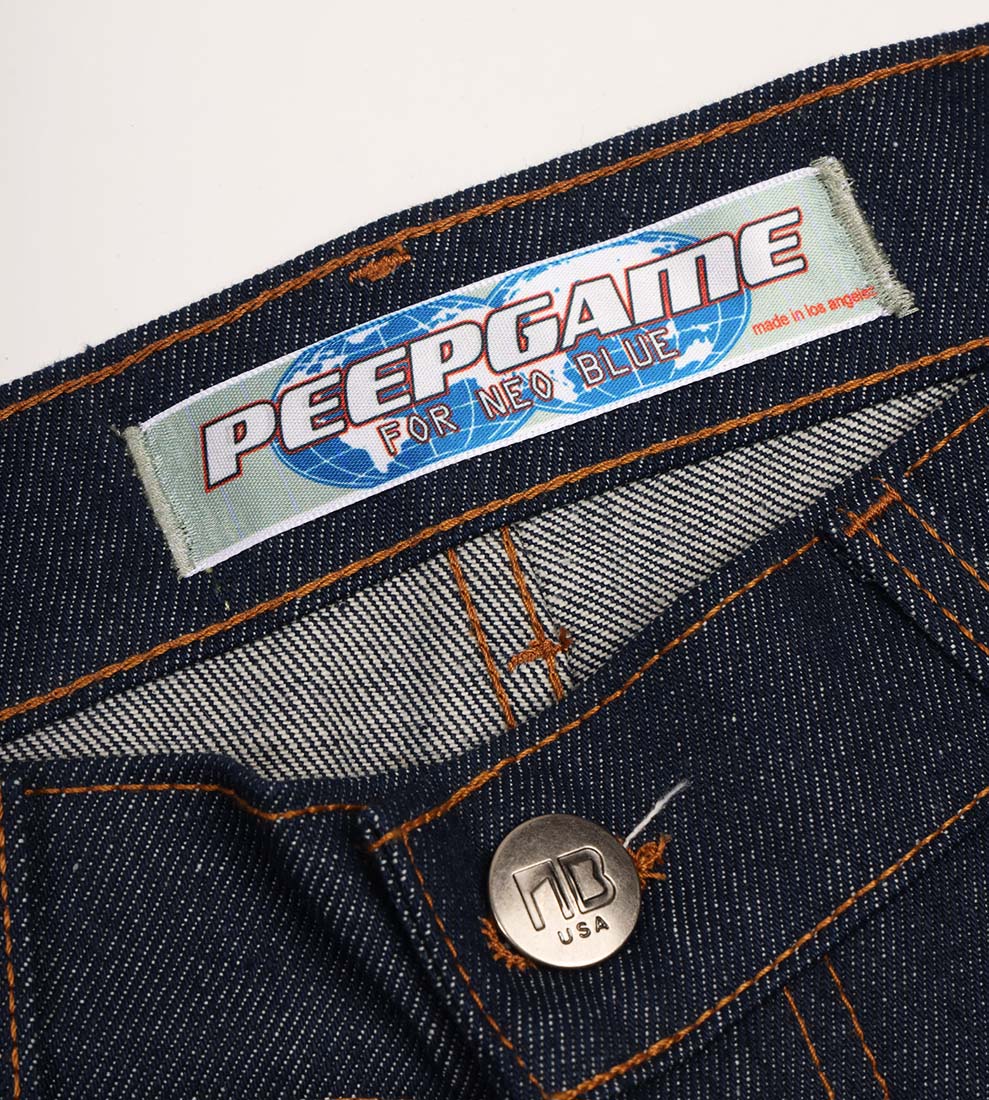 Peep Game Multi Pocket Denim Shorts