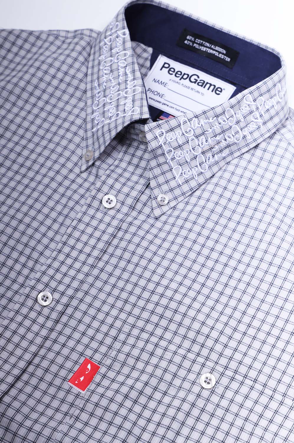 Peep Game Game Nerd Button Up Shirt