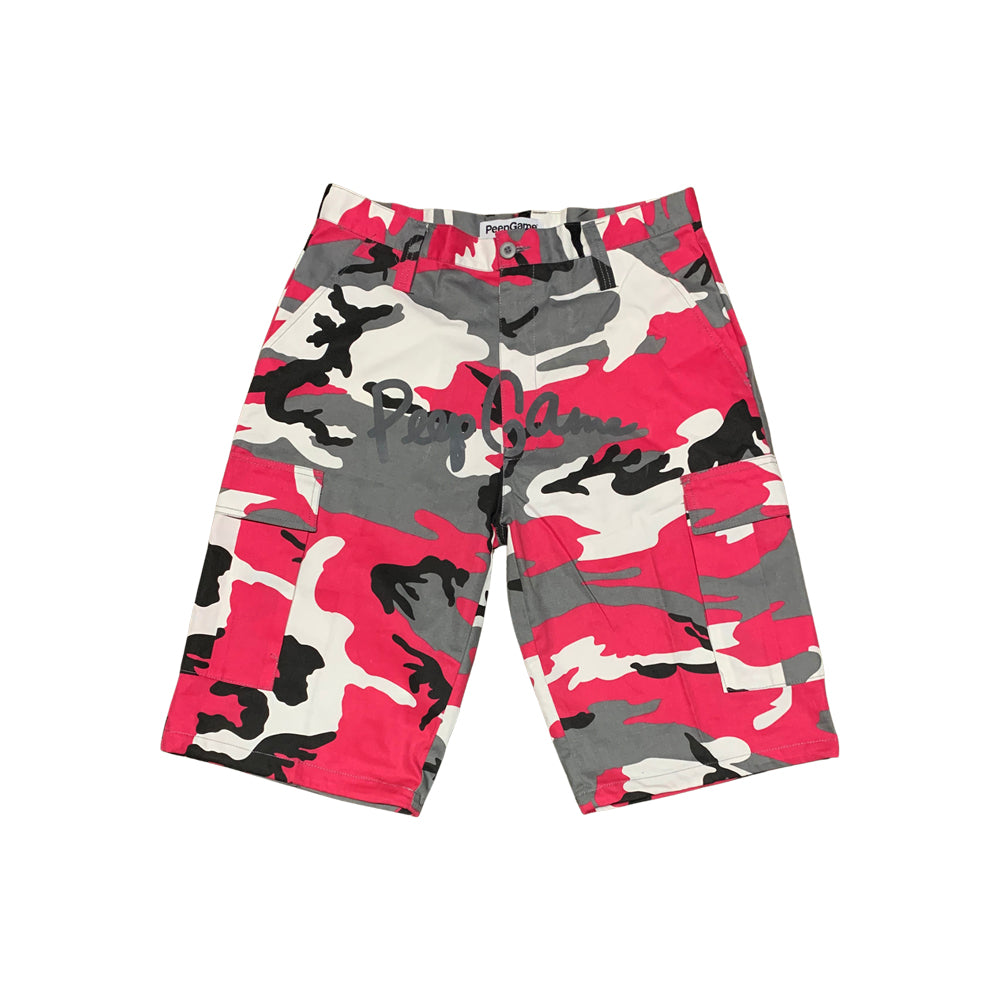 Peep Game Script Logo Cargo Short