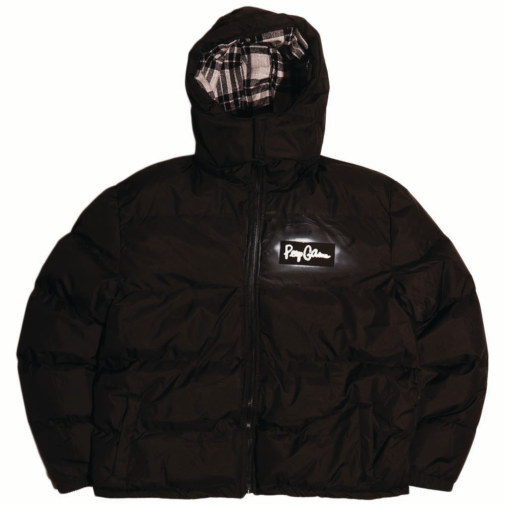 Peep Game Stencil Puffer Jacket