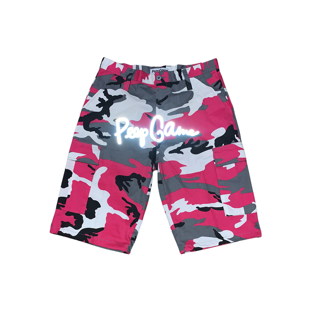 Peep Game Script Logo Cargo Short