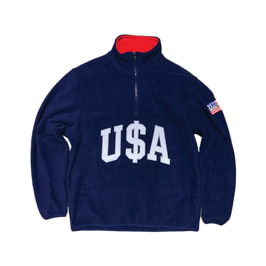 Peep Game USA 1/4 Zip Fleece