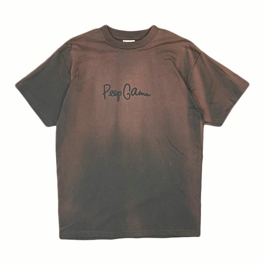 Peep Game Sun Fade Script Logo Shirt