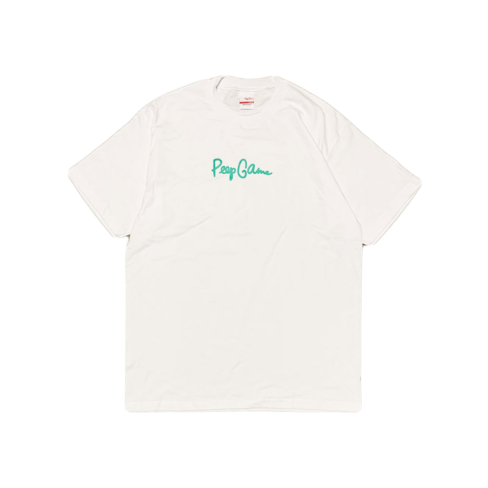 Peep Game Reflecive Script Logo T-Shirt