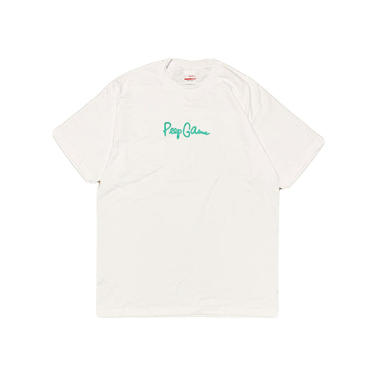Peep Game Reflecive Script Logo T-Shirt