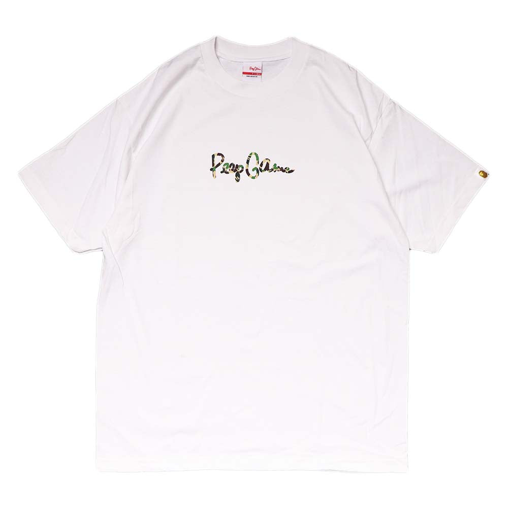 Peep Game ABC Camo Script Logo