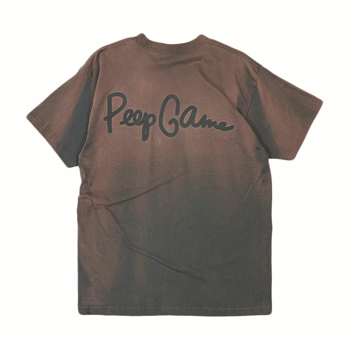 Peep Game Sun Fade Script Logo Shirt