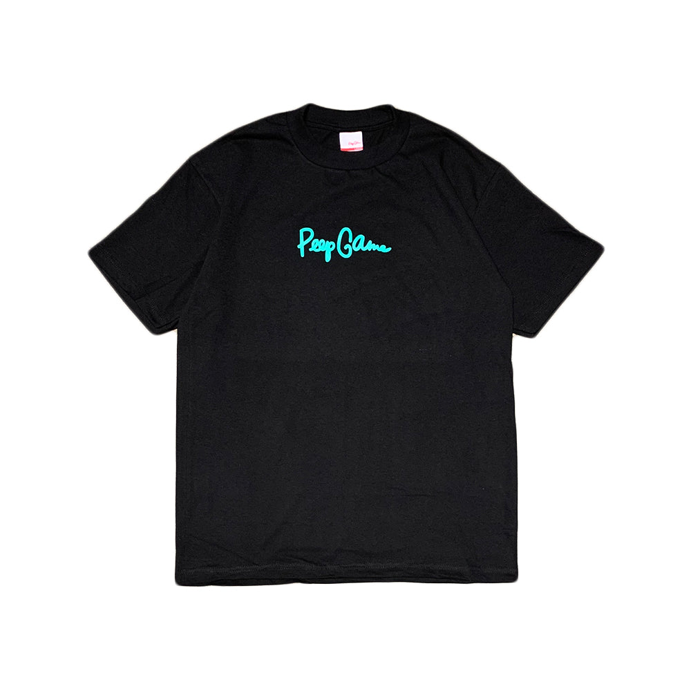 Peep Game Reflecive Script Logo T-Shirt