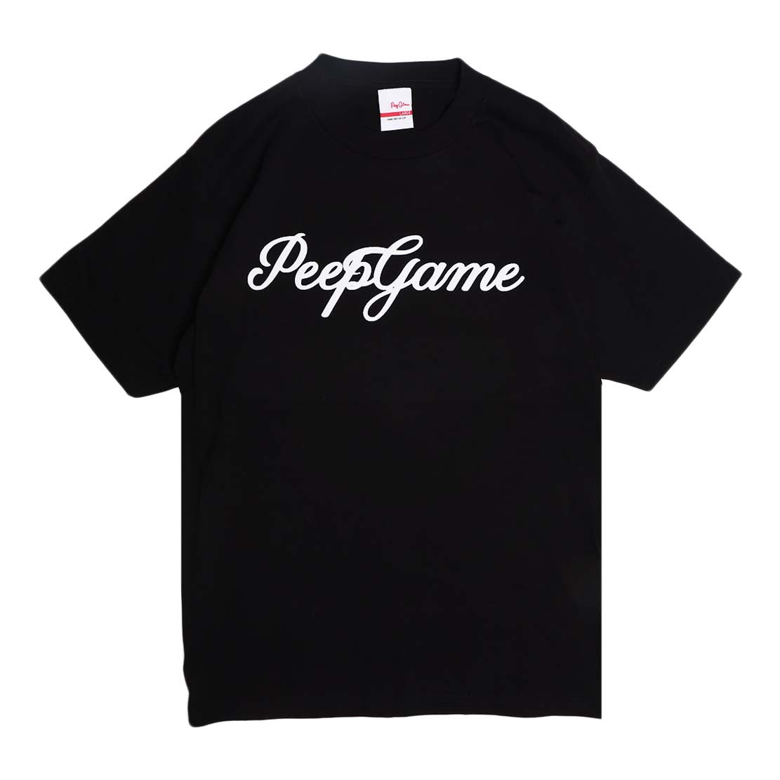 Peep Game Bombers Script Logo T-Shirt – Peepgameltd