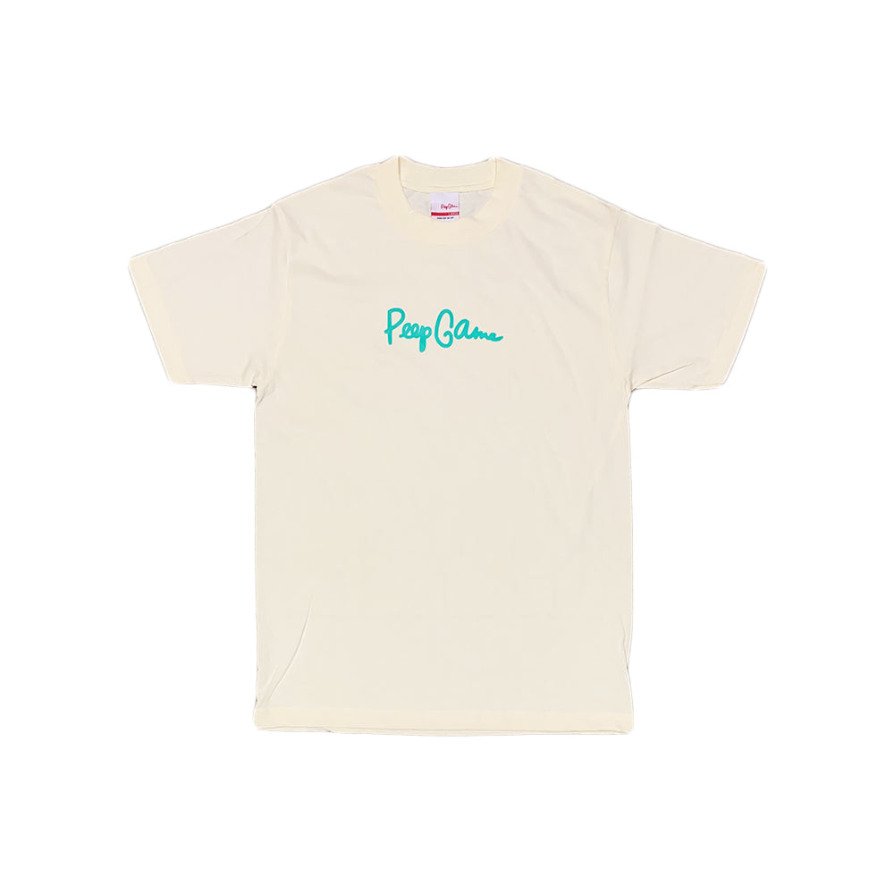 Peep Game Reflecive Script Logo T-Shirt