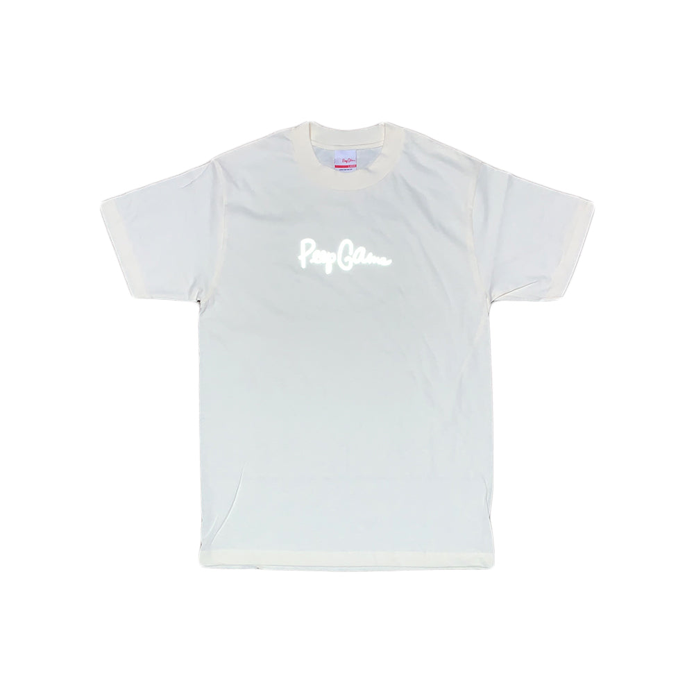 Peep Game Reflecive Script Logo T-Shirt