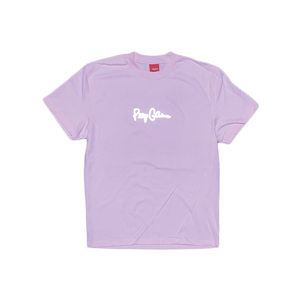 Peep Game Reflective Script Logo T-Shirt