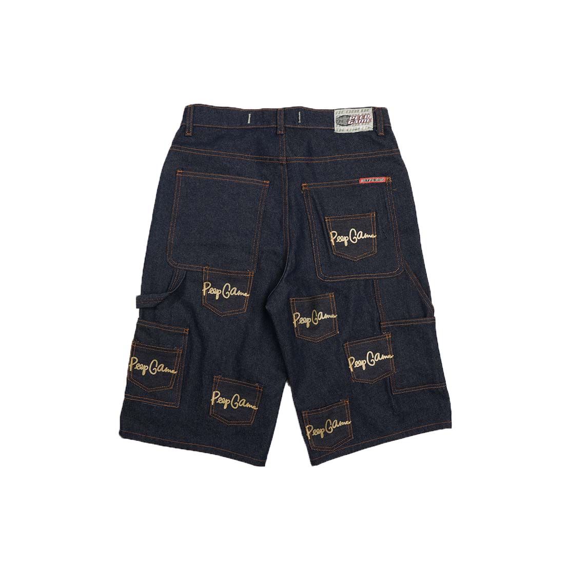 Peep Game Multi Pocket Denim Shorts