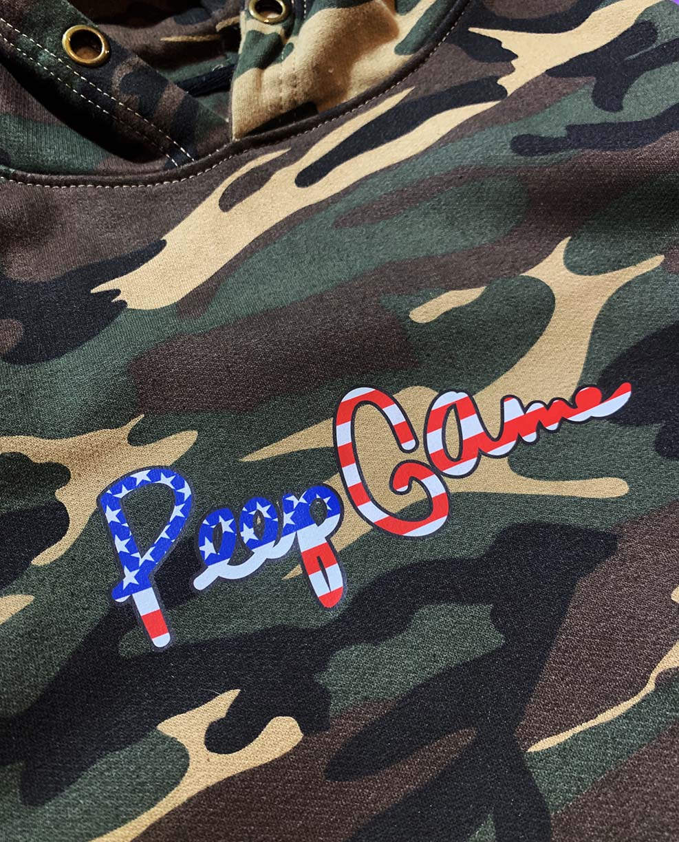 Peep Game USA Script Logo Hoodie