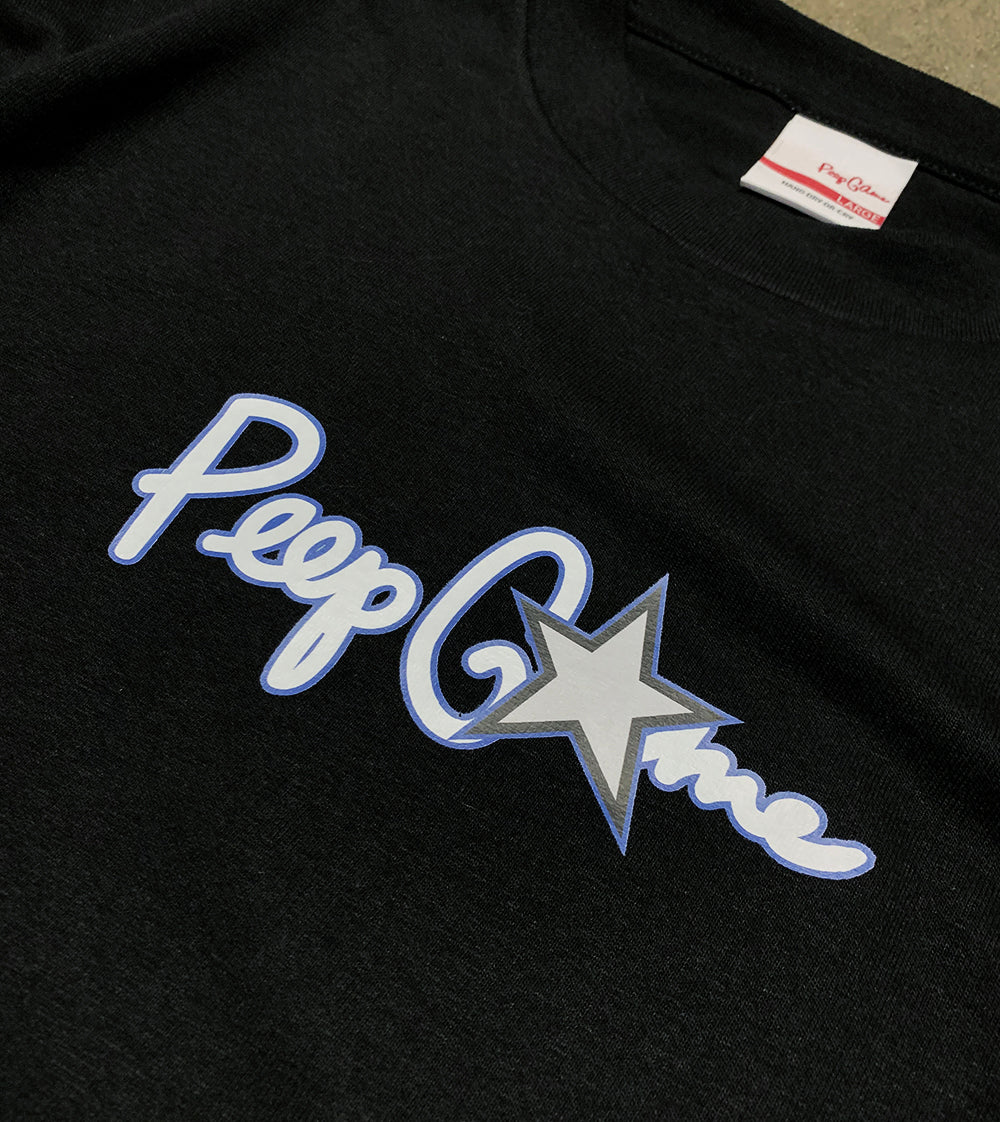 Peep Game One Star Script Logo T-Shirt