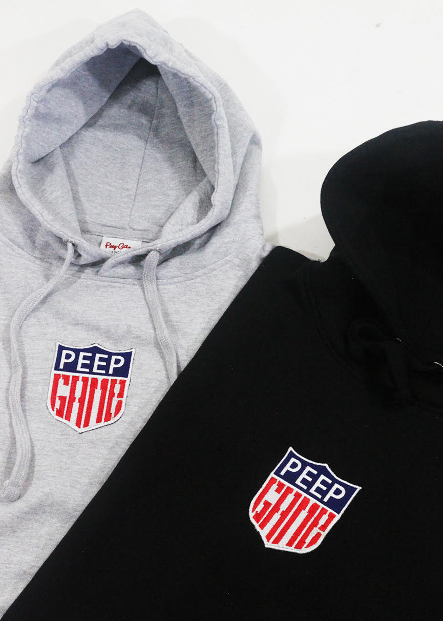 Peep Game Badge Hoodie